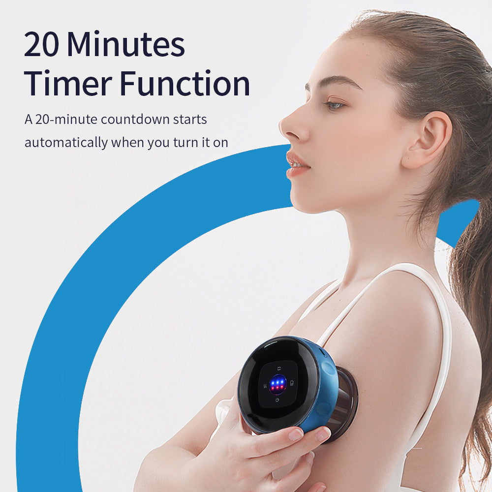 Electric Vacuum Cupping Massage Body Cups Anti-Cellulite Therapy Massager For Body Electric Guasha Scraping Fat Burning Slimming- with FREE expert recovery guide E-book