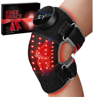 LED Real Red Light Knee Pad Shoulder Pad Red Light Physiotherapy Hot Compress- with FREE expert recovery guide E-book
