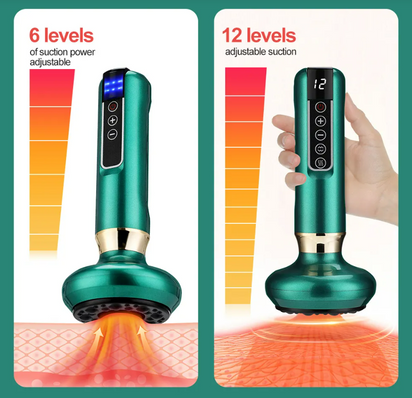 Electric Vacuum Cupping Massager For Body Anti-Cellulite Suction Cup