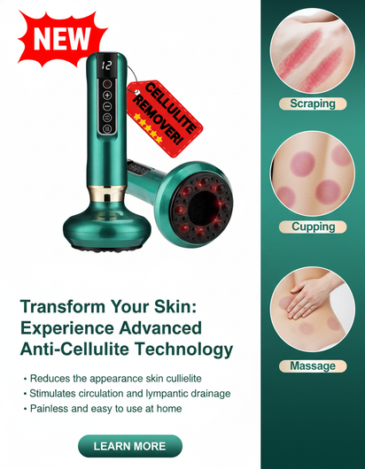 Electric Vacuum Cupping Massager For Body Anti-Cellulite Suction Cup