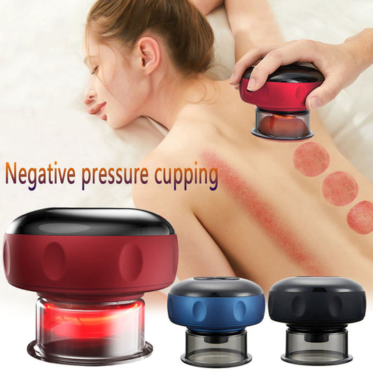 Electric Vacuum Cupping Massage Body Cups Anti-Cellulite Therapy Massager For Body Electric Guasha Scraping Fat Burning Slimming- with FREE expert recovery guide E-book