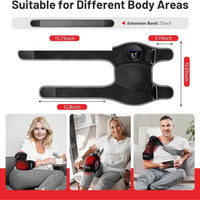 LED Real Red Light Knee Pad Shoulder Pad Red Light Physiotherapy Hot Compress- with FREE expert recovery guide E-book