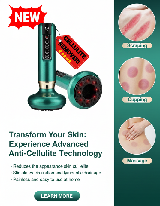 Electric Vacuum Cupping Massager For Body Anti-Cellulite Suction Cup